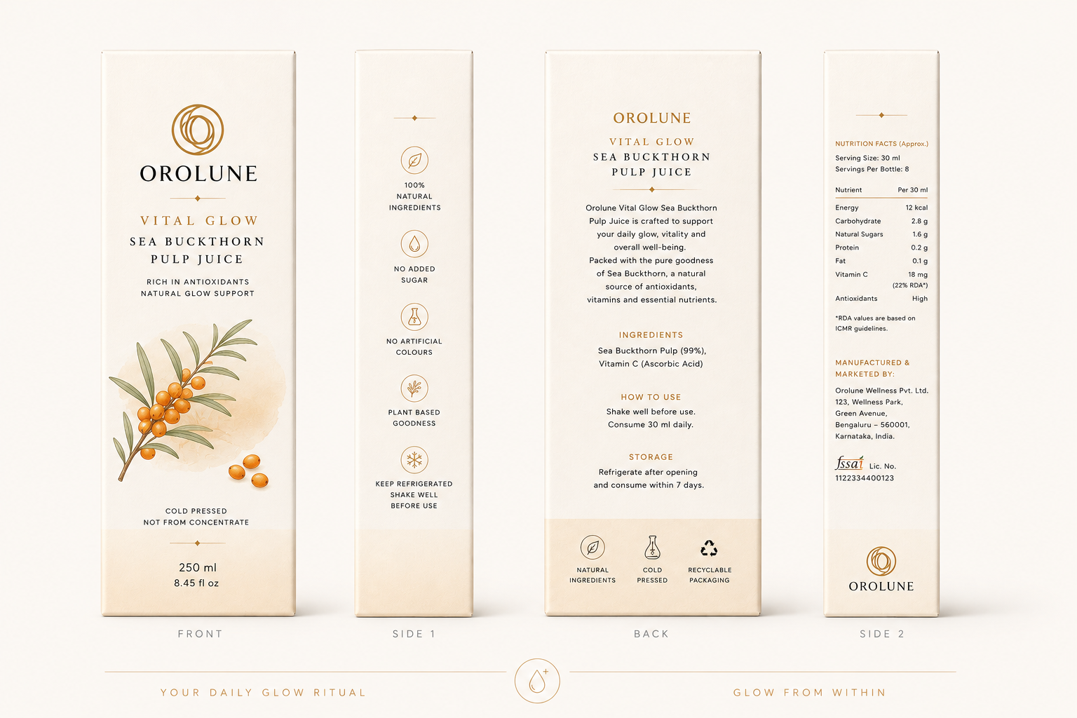 Vital Glow Sea Buckthorn Pulp Juice Details